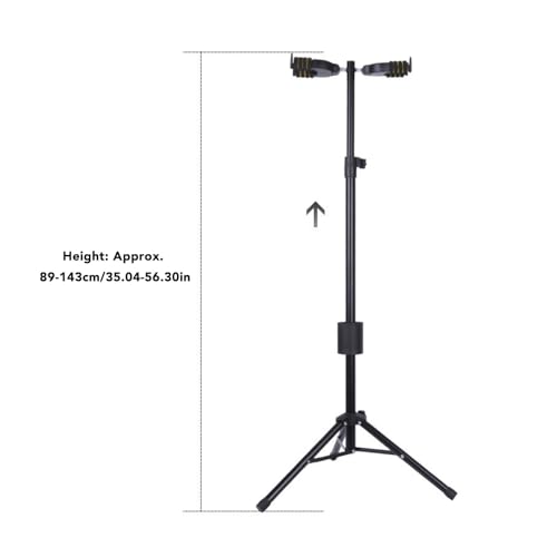 Support de guitare double antidérapant pour sécuriser deux basses - 3