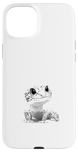 抽象的なヒョウ ヤモリ トカゲ ペット アート スマホケース iPhone 15 Plus 用