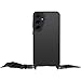 OtterBox React Lanyard Case for Samsung Galaxy A55 5G, Ultra-Slim, Protective Case with Adjustable and Detachable Lanyard Strap, Tested to Military Standard, Black, Non-Retail Packaging