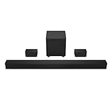 VIZIO V-Series 5.1 Home Theater Sound Bar with Dolby Audio, Bluetooth, Wireless Subwoofer, Voice Assistant Compatible, Includes Remote Control - V51x-J6