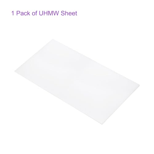 Image of DMiotech 6 x 12 x 0.1 Inch Plastic UHMW Sheets, Ultra High Molecular Weight Polyethylene, Opaque White Polyethylene Board for Automotive, Chemical, Manufacturing, DIY Home Kitchen