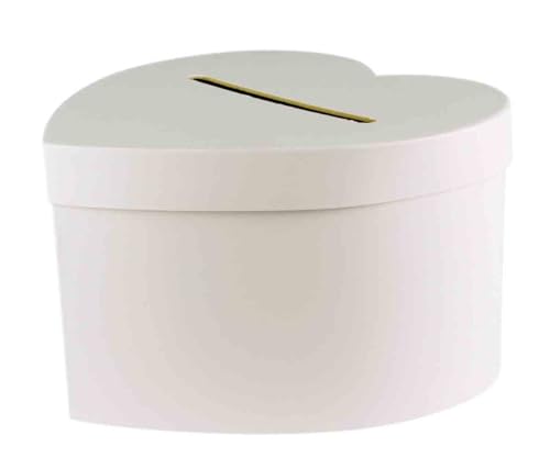 MegaCrea DIY Urne en Carton Coeur pour cagnotte Cadeau 24,5 cm