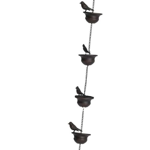 Image of Bnf Bird Rain Gutter Chain Decorative Sheds Awnings Yard Rainwater Catcher Chain 80cm|Home & Garden|Yard, Garden & Outdoor Living|Garden D?cor|Garden D?cor