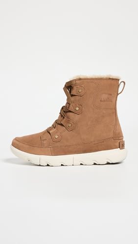 Bottes Sorel Explorer II Joan imperméables en suède marron avec semelle crantée - 4