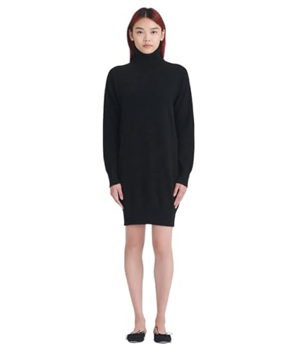 Womens Cashmere Turtleneck Mini Dress