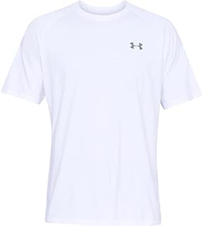 Under Armour Men's Tech 2.0 Short-Sleeve T-Shirt , White (100)/Overcast Gray , Medium