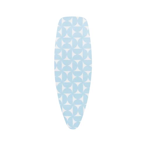 Brabantia Size D (53 x 18 inches) Replacement Ironing Board Cover with Durable Foam Layer (Fresh Breeze) Easy-Fit, 100% Cotton
