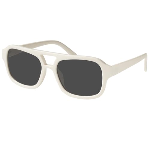 Image of mosanana Small Square Aviator Sunglasses for Women MS52362 | Retro Narrow Frame, UV400 Protection, Designed for Daily Outfits, Travel and Fashion Looks