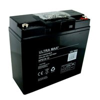 Ultramax Lawnmower GEL Battery 12V 18Ah - (Replaces F19-12B)
