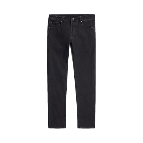 G-STAR Herren 3301 Regular Tapered Jeans, Schwarz (Washed Black 51003-D931-H890), 27W / 32L – Ansicht 3
