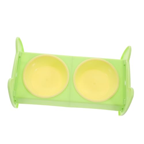 Milisten Cat and Dog Stainless Steel Bowls Large Capacity Slow Feeder Pet Feeding Rack Non-Slip Base for Small Dogs Outdoor Cats