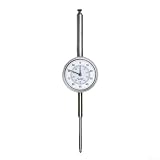 Präzisions-Messuhr 0-50mm mit 0,01mm Ablesung - Mechanische Zifferblattanzeige Metall Messgerät für Werkstatt