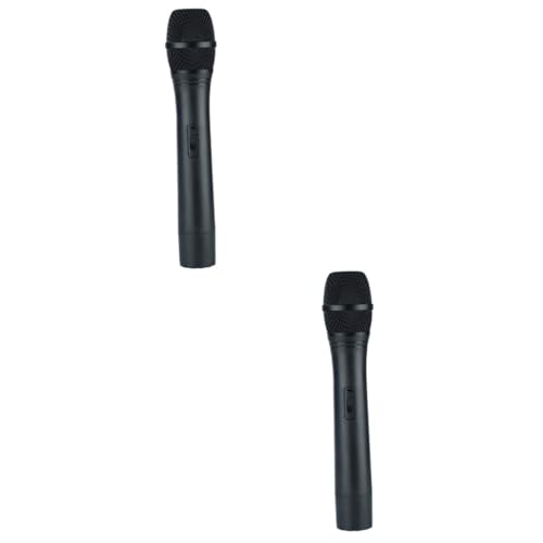 CORHAD 2pcs Plastic Kids Microphone Toy Stage Performance Prop Kids Karaoke Microphone Stand