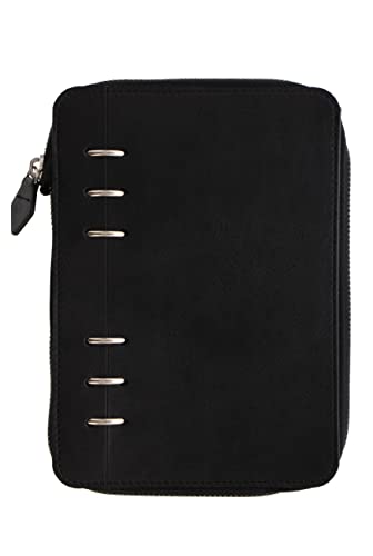 Clipbook Personal Filofax Noir à Fermeture Éclair : Organiseur Rechargeable