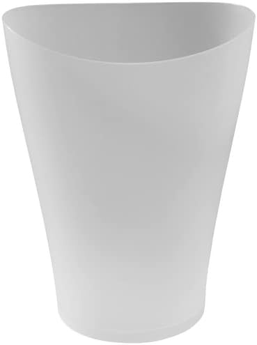 Rubbermaid Spa Works Vanity Wastebasket/Trash Bin, 9-Quart/2.25 Gallon, Clear, Small Plastic Garbage Can Fits Under Desk/Sink/Cabinet, Best Use for Home/Bathroom/Office/Laundry/Dorm Room