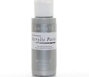 Metallic Silver docrafts Artiste All Purpose Acrylic Craft Paint - 59ml