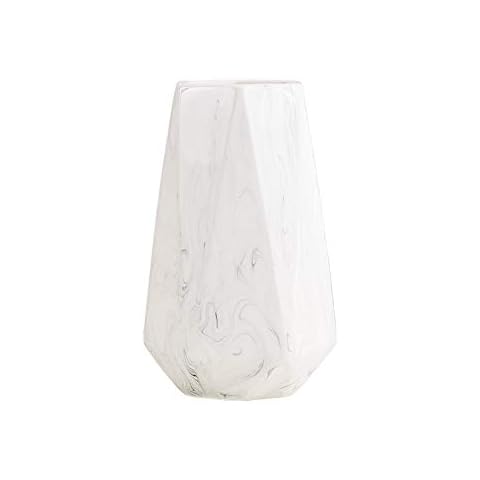8 Inch White Marble Ceramic Flower Vase Home Decor Vase and Table Centerpieces Vase for Friends and Family, Christmas, Wedding, Bridal Shower Cover