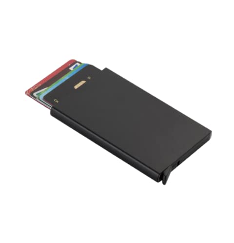 Carteira Porta cartão Metal botão automática RFID