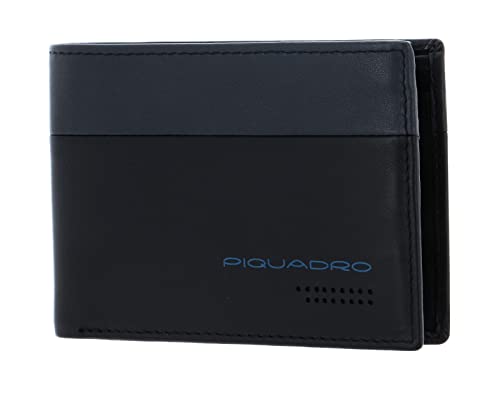 PIQUADRO Urban Men´s Wallet Flip Up ID Window RFID Nero/Grigio Cover