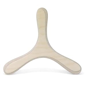 Bumerang aus Holz für Kinder zum selbst bemalen – DVERG natur unbehandelt LAMEY bumerang Manufaktur