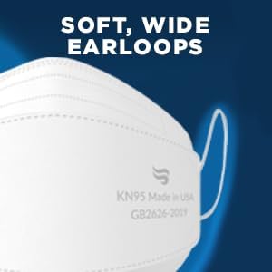 Miniatura 7 de Breatheze Máscaras Faciales KN95 Hechas en Estados Unidos Registradas por la FDA - Máscara KN95 Desechable - Estilo 3D