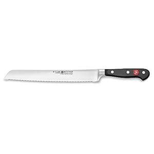 Wusthof 4152 Classic 9-inch Double Serrated Bread Knife, High Carbon Steel
