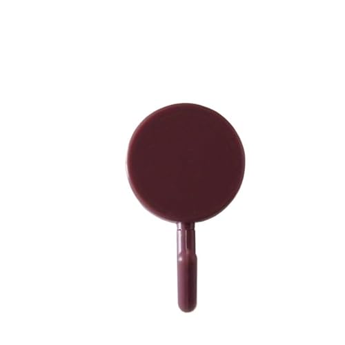 Xinxiyuan Wine Red 10Pcs/Pack Self-Adhesive Hook, Minimalist Solid Color Punch-Free Sticky For Home, Wall For Bathroom Kitchen(Wine Red)