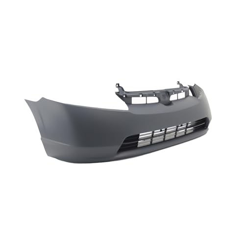 Image of Compatible with Honda Civic 2006-2008 Front Bumper Cover | Primed, With Fog Light Holes, Hybrid, Ready to Paint, OEM 04711SNEA90ZZ, HO1000239