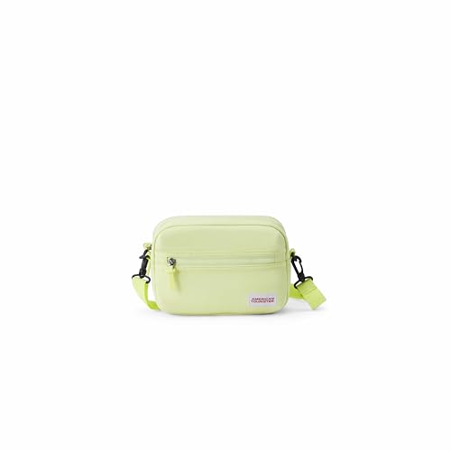 Image of American Tourister Era | 3 Ltrs | 3 Compartments | Adjustable Strap | Crossbody Bag | 1 Year International Warranty | Lime