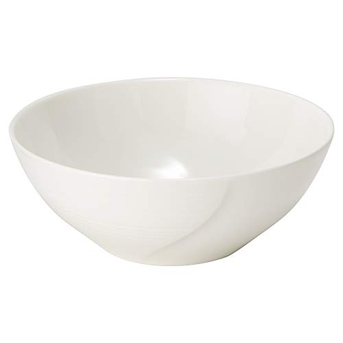 Narumi 50180-3554 Esprit Bowl, Plate, 6.3 inches (16 cm), White, Simple, Relief, Cereal Bowl, Microwave Warm, Dishwasher Safe