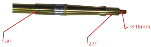 Eje trasero de freno de disco R 250 ATV para reparar frenos y holguras 3