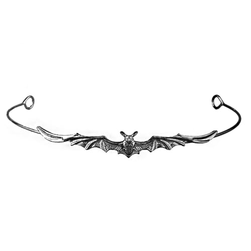 KIMUWHI Gothic Bat Crown for Men, Vintage Metal King Tiara for Halloween, Masquerade Ball, Prom Costume Party