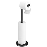 Design autonome : facile à assembler. Aucun perçage nécessaire. N'endommage pas les murs. Le support de papier toilette peut être déplacé dans un endroit à portée de main et peut être utilisé dans les maisons, les appartements, les camping-cars, etc.