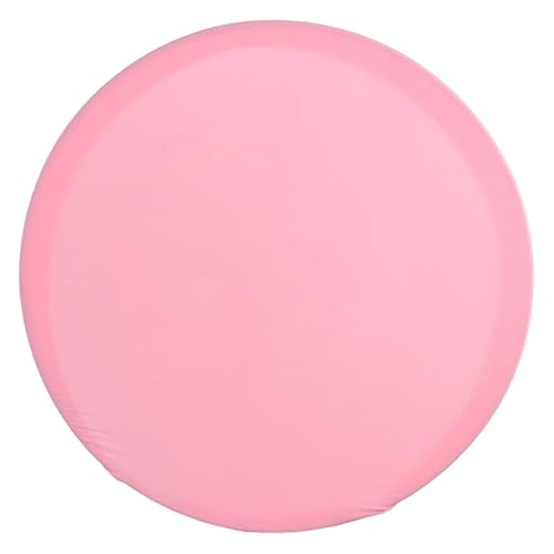 Housse de fond ronde occultante rose pour masquer un support d'arche 230cm