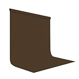 LYLYCTY Solid Color 8x10FT Brown Screen Photography Backdrops,High Density, Wrinkle Resistant, Washable