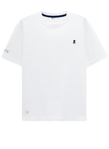 Camiseta mixte EL PULPO anti-déformation : t-shirt respirant à logo brodé contrasté