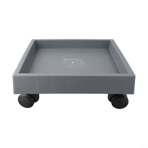 EffiFish Support de pot de fleurs carré avec roulettes, plateau mobile pour plantes en pot, intérieur ou extérieur, plate-forme roulante pour pots lourds (intérieur 23,5 cm)