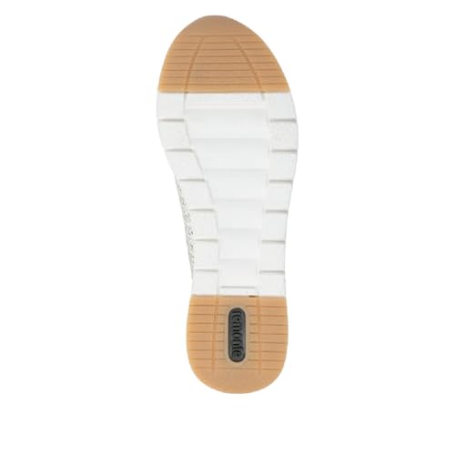 Rieker Damskie buty sportowe R6717 Low, białe, rozmiar 45 EU