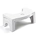 Stylebest Sgabello da Toilette Pieghevole, Sgabello da Bagno Antiscivolo per WC, Sgabello da Bagno Naturale e Confortevole Anti stitichezza
