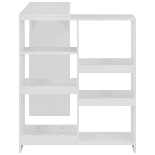 Table de bar stable anti-vacillement blanche de 138 cm de long - 6