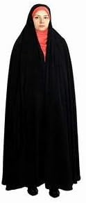 Flint Synthetic Irani Chadar with Firdous Cloth - Black, Full Size