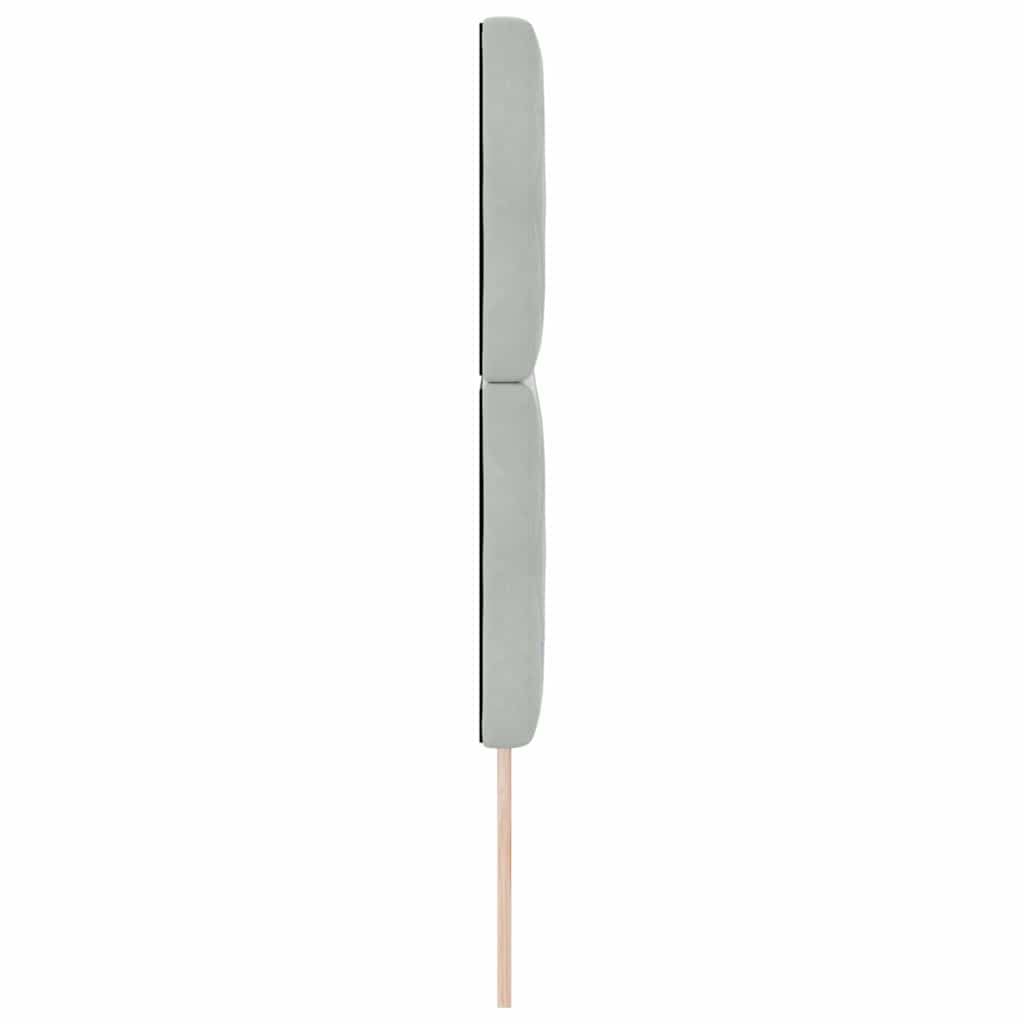 vidaXL Zagłówek Jasnoszary 160 cm Aksamit