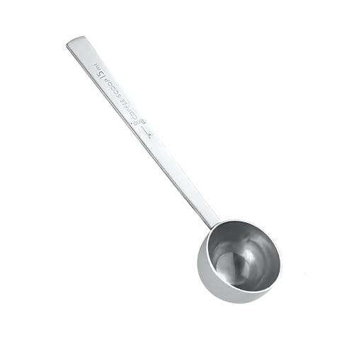 15ML Measuring Spoon - Stainless Steel Long Handle Scoop for Coffee, Tea, Sugar & Powder