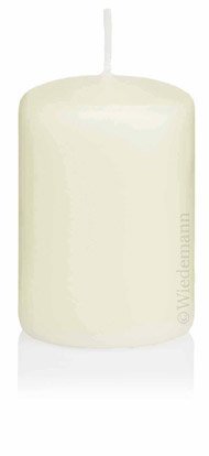 Bougies pilier grand diametre 100 mm couleur ivoire pour grand photophore salon