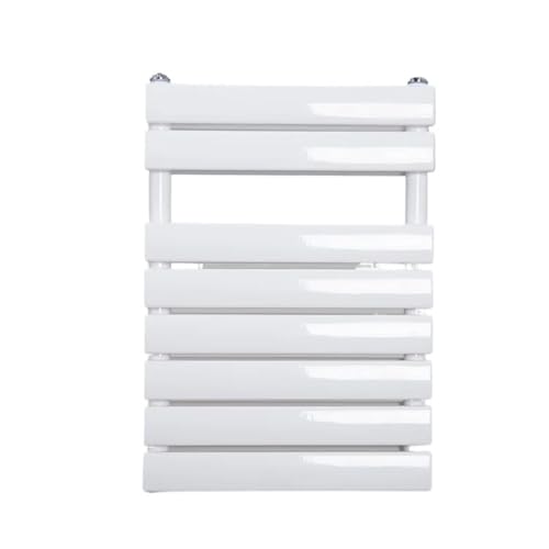 Toallero Eléctrico De Baño De Acero Inoxidable con Calentador. Solución De Diseño Gráfico.