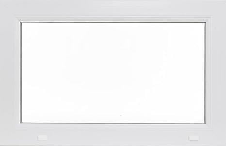 Ventana fija de plástico, 100 x 90 cm, 100 x 90 cm, doble acristalamiento