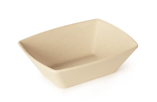 G.E.T. Enterprises SB-652-MS Small Matte Sandstone Boat Bowl 6.5" x 5", Melamine (Pack of 12)