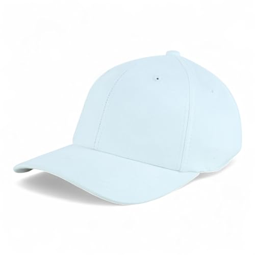 Image of Trendy Apparel Shop Plain Faux Suede Leather Adjustable Structured Baseball Cap