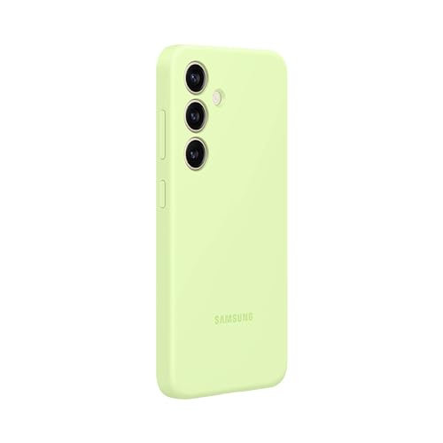 Image of SAMSUNG Galaxy S24 Silicone Phone Case, Protective Cover with Color Variety, Smooth Grip, Soft and Sleek Design, Snug Fit, US Version, EF-PS921TGEGUS, Light Green
