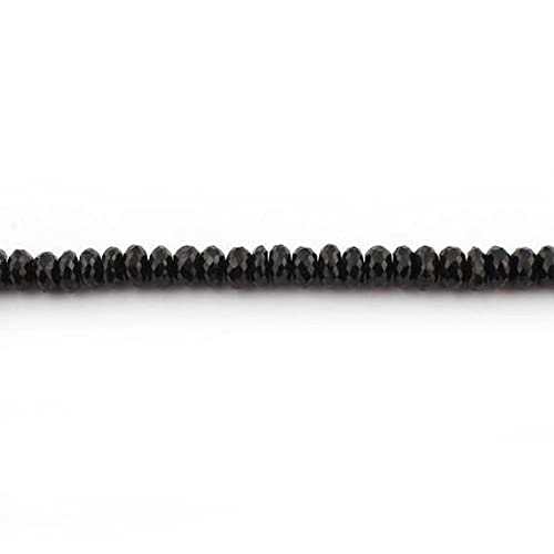 Black Onyx Rondelles perles facettées 8mm en pierre naturelle pour collier